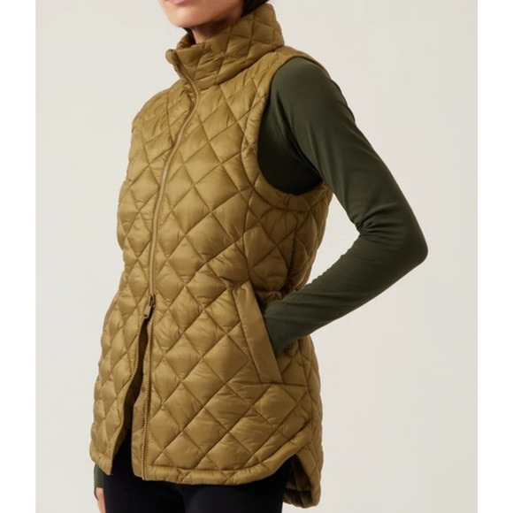 Athleta Jackets & Blazers - Athleta Whisper Featherless Vest Diamond Quilted Puffer Full Zip Women's Small